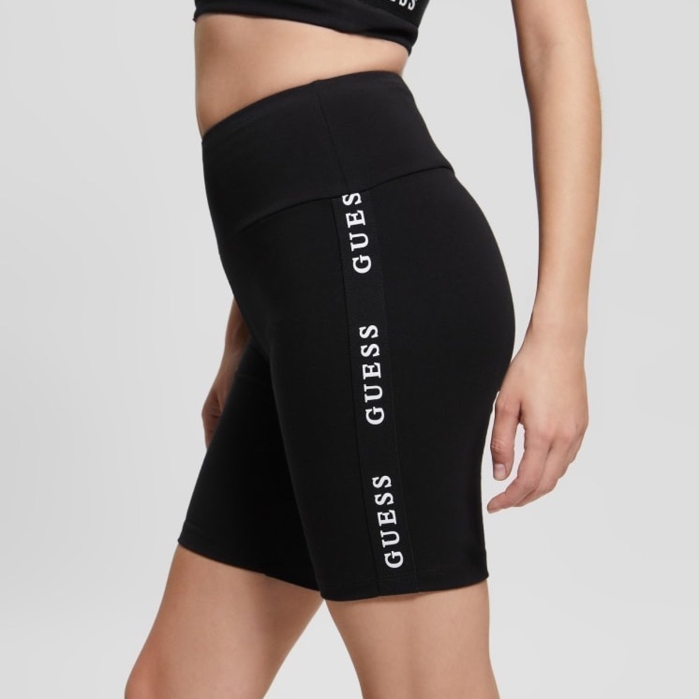 Guess Eco A-Line Black Biker Shorts Size S